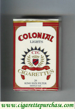 Colonial cigarettes Lights